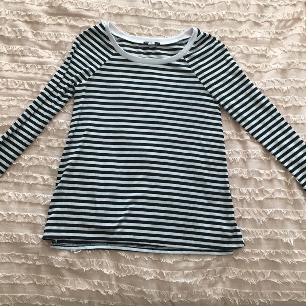 Black and white stripped long sleeve